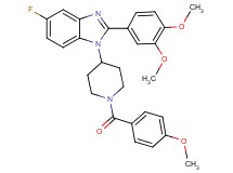 2-(3,4-dimethoxyphenyl)-5-fluoro-1-[1-(4-methoxybenzoyl)-4-piperidinyl]-1H-benzimidazole