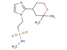 2-[2-(2,2-dimethyltetrahydro-2H-pyran-4-yl)-1H-imidazol-1-yl]-N-methylethanesulfonamide