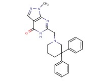 6-[(3,3-diphenylpiperidin-1-yl)methyl]-1-methyl-1,5-dihydro-4H-pyrazolo[3,4-d]pyrimidin-4-one