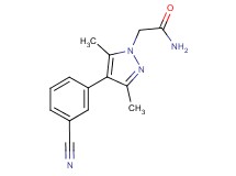 2-[4-(3-cyanophenyl)-3,5-dimethyl-1H-pyrazol-1-yl]acetamide