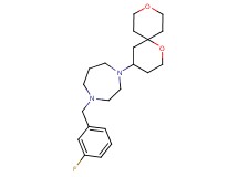 1-(1,9-dioxaspiro[5.5]undec-4-yl)-4-(3-fluorobenzyl)-1,4-diazepane