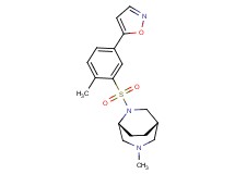 (1S*,5R*)-6-{[5-(5-isoxazolyl)-2-methylphenyl]sulfonyl}-3-methyl-3,6-diazabicyclo[3.2.2]nonane