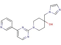 4-(1H-imidazol-1-ylmethyl)-1-[4-(3-pyridinyl)-2-pyrimidinyl]-4-piperidinol