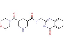 (3R*,5R*)-5-(morpholin-4-ylcarbonyl)-N-[(4-oxo-3,4-dihydroquinazolin-2-yl)methyl]piperidine-3-carboxamide