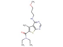 N,N-diethyl-4-[(3-methoxypropyl)amino]-5-methylthieno[2,3-d]pyrimidine-6-carboxamide