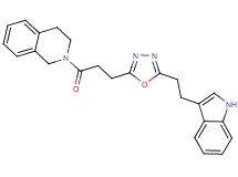 2-(3-{5-[2-(1H-indol-3-yl)ethyl]-1,3,4-oxadiazol-2-yl}propanoyl)-1,2,3,4-tetrahydroisoquinoline