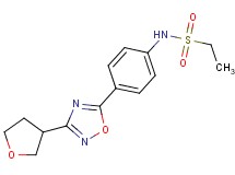 N-{4-[3-(tetrahydrofuran-3-yl)-1,2,4-oxadiazol-5-yl]phenyl}ethanesulfonamide