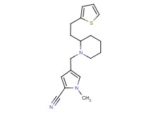 1-methyl-4-({2-[2-(2-thienyl)ethyl]-1-piperidinyl}methyl)-1H-pyrrole-2-carbonitrile