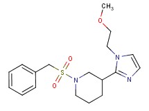 1-(benzylsulfonyl)-3-[1-(2-methoxyethyl)-1H-imidazol-2-yl]piperidine