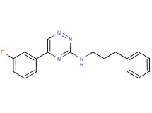5-(3-fluorophenyl)-N-(3-phenylpropyl)-1,2,4-triazin-3-amine