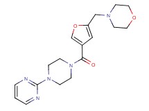 4-({4-[(4-pyrimidin-2-ylpiperazin-1-yl)carbonyl]-2-furyl}methyl)morpholine