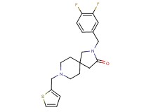 2-(3,4-difluorobenzyl)-8-(2-thienylmethyl)-2,8-diazaspiro[4.5]decan-3-one
