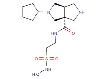 (3aR*,6aR*)-2-cyclopentyl-N-{2-[(methylamino)sulfonyl]ethyl}hexahydropyrrolo[3,4-c]pyrrole-3a(1H)-carboxamide