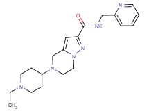 5-(1-ethylpiperidin-4-yl)-N-(pyridin-2-ylmethyl)-4,5,6,7-tetrahydropyrazolo[1,5-a]pyrazine-2-carboxamide