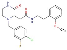 2-[1-(4-chloro-3-fluorobenzyl)-3-oxo-2-piperazinyl]-N-[2-(2-methoxyphenyl)ethyl]acetamide