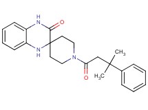 1-(3-methyl-3-phenylbutanoyl)-1',4'-dihydro-3'H-spiro[piperidine-4,2'-quinoxalin]-3'-one
