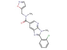 2-(2-chlorophenyl)-N-(isoxazol-5-ylmethyl)-N,3-dimethyl-3H-imidazo[4,5-b]pyridine-6-carboxamide