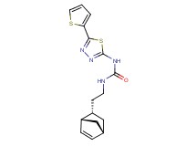 N-{2-[(1S*,2S*,4S*)-bicyclo[2.2.1]hept-5-en-2-yl]ethyl}-N'-[5-(2-thienyl)-1,3,4-thiadiazol-2-yl]urea