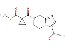 methyl 1-{[3-(aminocarbonyl)-5,6-dihydroimidazo[1,2-a]pyrazin-7(8H)-yl]carbonyl}cyclopropanecarboxylate