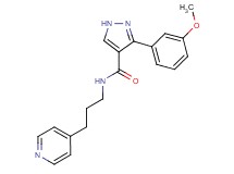 3-(3-methoxyphenyl)-N-[3-(4-pyridinyl)propyl]-1H-pyrazole-4-carboxamide