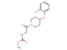 methyl {2-[4-(2-chlorophenoxy)-1-piperidinyl]-2-oxoethyl}carbamate