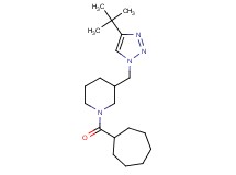 3-[(4-tert-butyl-1H-1,2,3-triazol-1-yl)methyl]-1-(cycloheptylcarbonyl)piperidine