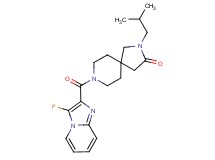 8-[(3-fluoroimidazo[1,2-a]pyridin-2-yl)carbonyl]-2-isobutyl-2,8-diazaspiro[4.5]decan-3-one