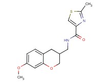 N-[(7-methoxy-3,4-dihydro-2H-chromen-3-yl)methyl]-2-methyl-1,3-thiazole-4-carboxamide