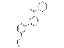 2-[3-(ethylthio)phenyl]-6-(piperidin-1-ylcarbonyl)pyrazine