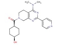cis-4-{[4-(dimethylamino)-2-(4-pyridinyl)-5,8-dihydropyrido[3,4-d]pyrimidin-7(6H)-yl]carbonyl}cyclohexanol