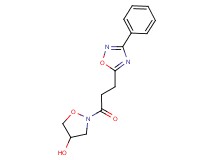 2-[3-(3-phenyl-1,2,4-oxadiazol-5-yl)propanoyl]-4-isoxazolidinol