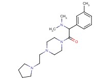 N,N-dimethyl-1-(3-methylphenyl)-2-oxo-2-{4-[2-(1-pyrrolidinyl)ethyl]-1-piperazinyl}ethanamine