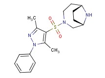 (1S*,6R*)-3-[(3,5-dimethyl-1-phenyl-1H-pyrazol-4-yl)sulfonyl]-3,9-diazabicyclo[4.2.1]nonane