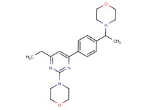 4-{4-ethyl-6-[4-(1-morpholin-4-ylethyl)phenyl]pyrimidin-2-yl}morpholine