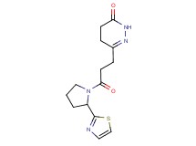 6-{3-oxo-3-[2-(1,3-thiazol-2-yl)-1-pyrrolidinyl]propyl}-4,5-dihydro-3(2H)-pyridazinone