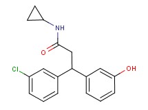 3-(3-chlorophenyl)-N-cyclopropyl-3-(3-hydroxyphenyl)propanamide