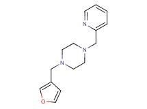 1-(3-furylmethyl)-4-(pyridin-2-ylmethyl)piperazine