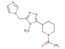 1-acetyl-3-[5-(1H-imidazol-1-ylmethyl)-4-methyl-4H-1,2,4-triazol-3-yl]piperidine