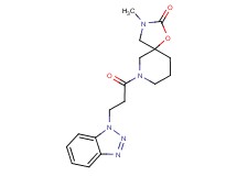 7-[3-(1H-1,2,3-benzotriazol-1-yl)propanoyl]-3-methyl-1-oxa-3,7-diazaspiro[4.5]decan-2-one