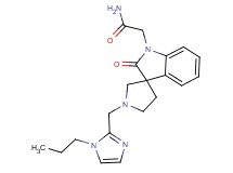 2-[2-oxo-1'-[(1-propyl-1H-imidazol-2-yl)methyl]spiro[indole-3,3'-pyrrolidin]-1(2H)-yl]acetamide