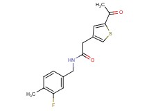 2-(5-acetyl-3-thienyl)-N-(3-fluoro-4-methylbenzyl)acetamide