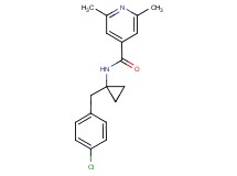 N-[1-(4-chlorobenzyl)cyclopropyl]-2,6-dimethylisonicotinamide