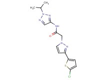 2-[3-(5-chloro-2-thienyl)-1H-pyrazol-1-yl]-N-(2-isopropyl-2H-1,2,3-triazol-4-yl)acetamide