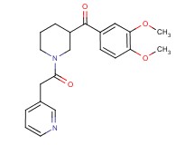 (3,4-dimethoxyphenyl)[1-(3-pyridinylacetyl)-3-piperidinyl]methanone