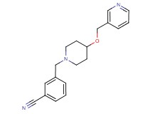 3-{[4-(pyridin-3-ylmethoxy)piperidin-1-yl]methyl}benzonitrile