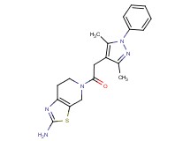 5-[(3,5-dimethyl-1-phenyl-1H-pyrazol-4-yl)acetyl]-4,5,6,7-tetrahydro[1,3]thiazolo[5,4-c]pyridin-2-amine