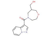[4-(pyrazolo[1,5-a]pyridin-3-ylcarbonyl)-1,4-oxazepan-6-yl]methanol
