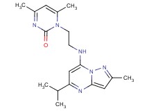 1-{2-[(5-isopropyl-2-methylpyrazolo[1,5-a]pyrimidin-7-yl)amino]ethyl}-4,6-dimethyl-2(1H)-pyrimidinone