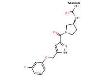 N-[(3S)-1-({5-[(3-fluorophenoxy)methyl]-1H-pyrazol-3-yl}carbonyl)pyrrolidin-3-yl]acetamide