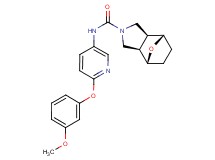 (1R*,2R*,6S*,7S*)-N-[6-(3-methoxyphenoxy)pyridin-3-yl]-10-oxa-4-azatricyclo[5.2.1.0~2,6~]decane-4-carboxamide